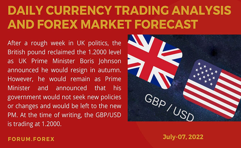 currency trading analysis and daily forecast, July-07, 2022