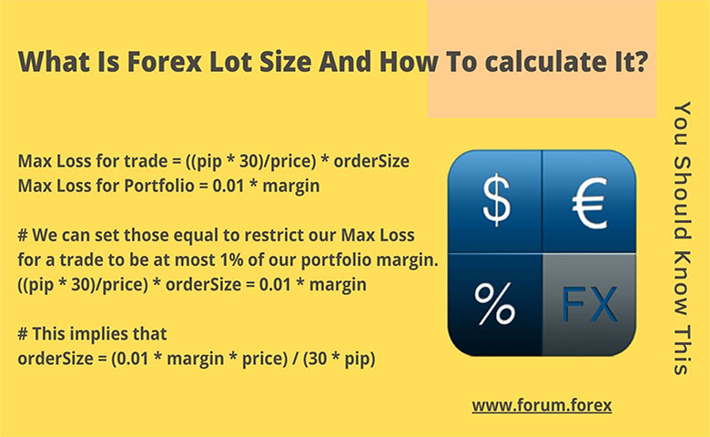What is forex lot size?